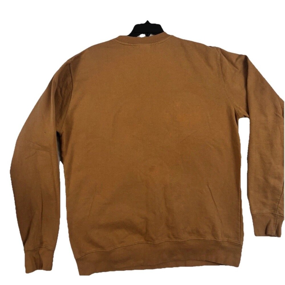 Dark Seas Division Sweatshirt Mens L Brown Crewneck Pullover Logo